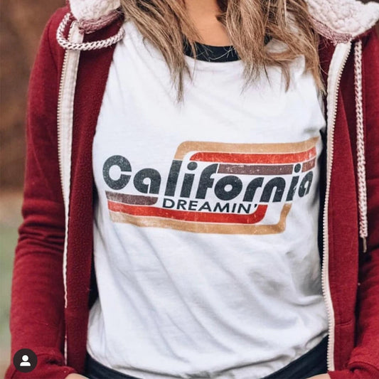 Vintage California Dreaming Shirts Female